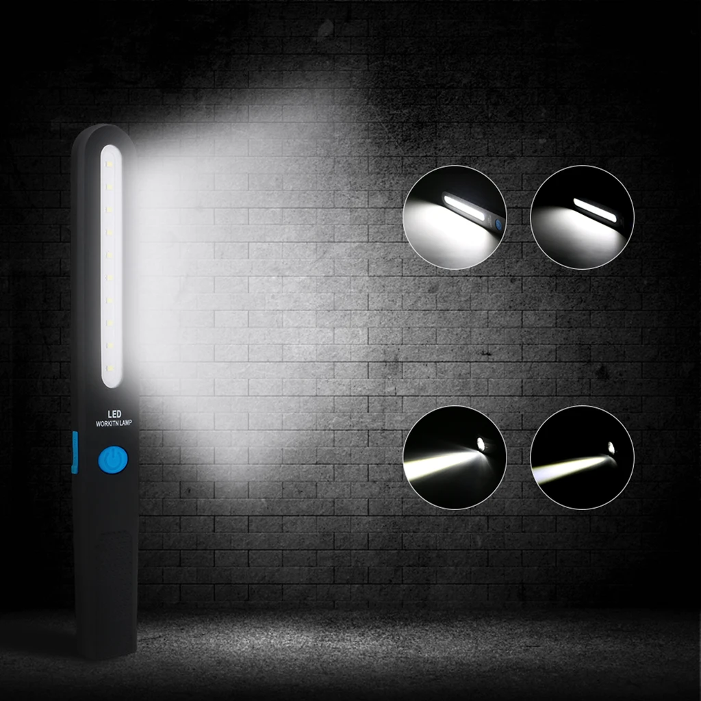 

Super Slim Work Light Inspection Lamp Lightweight 10 SMD LED USB Charging