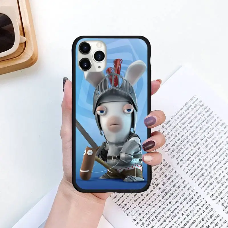 

Crazy Bunny Rabbids Invasion Phone Case for iPhone 11 12 pro XS MAX 8 7 6 6S Plus X 5S SE 2020 XR Luxury brand shell funda coque