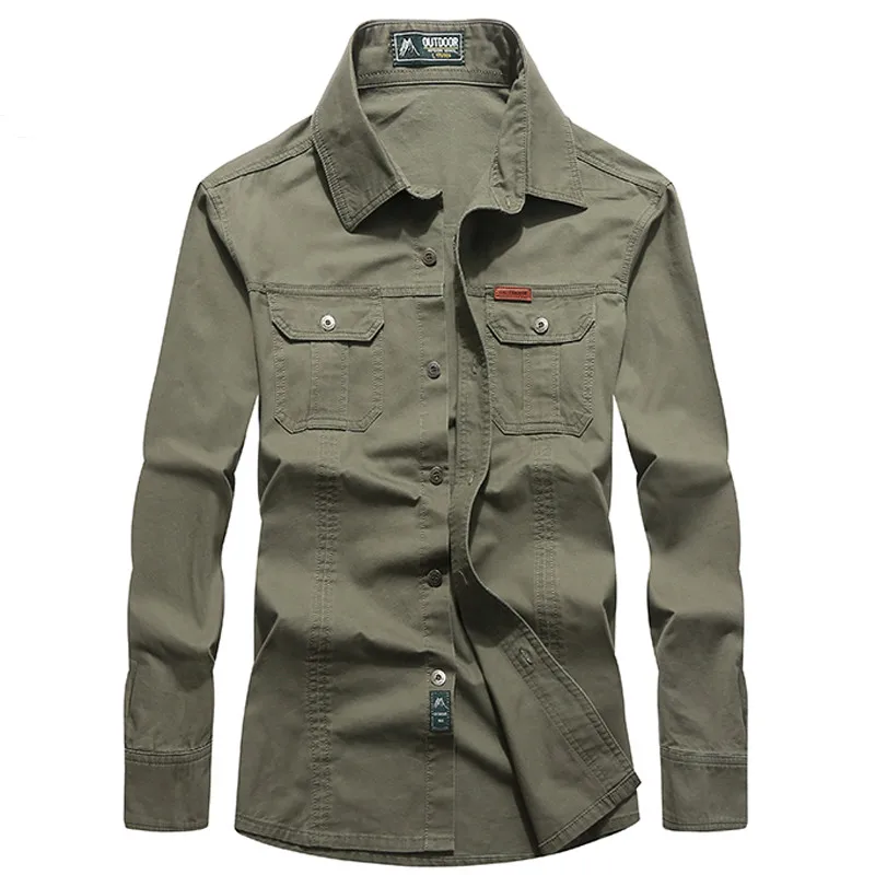 Новинка 2020 брендовая армейская модель 100% мужские рубашки высокого качества с