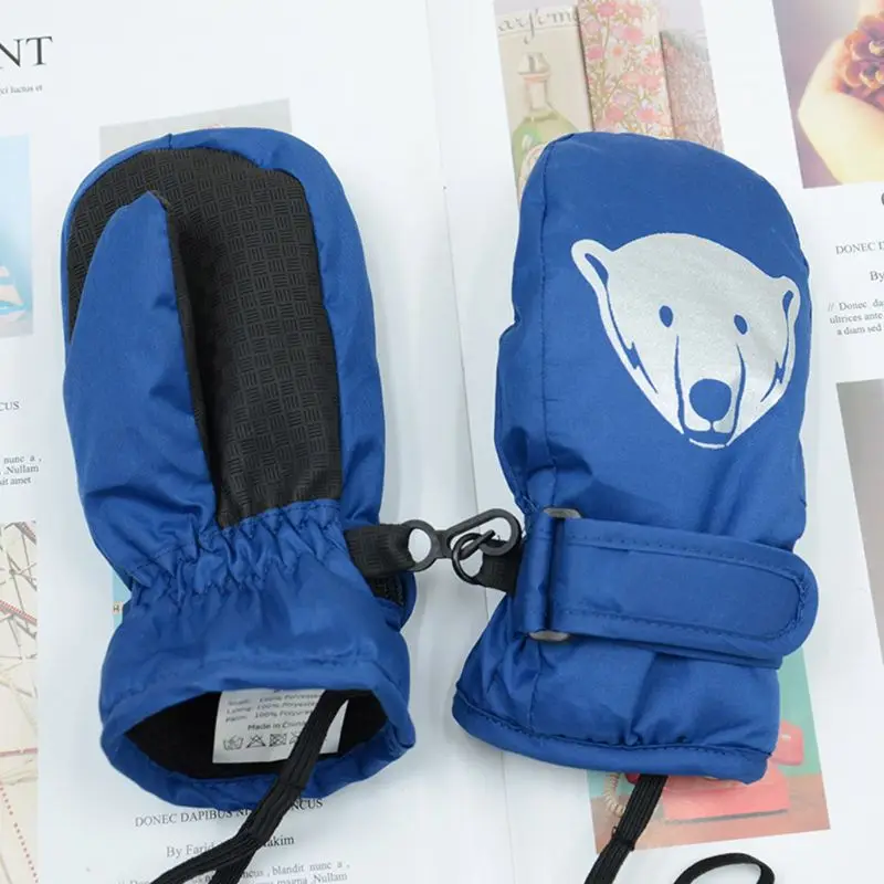 Легкие и тонкие Детские Водонепроницаемые Нескользящие теплые перчатки с