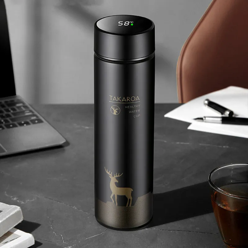 Термос из нержавеющей стали Изолированная бутылка Вакуумная чашка умная