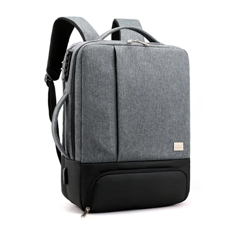 Dark Gray Мужской рюкзак, рюкзаки для ноутбука, 17 дюймов, 15,6 дюймов, Противоугонный мужской рюкзак для путешествий, офисный женский рюкзак для путешествий - Цвет: Dark Gray