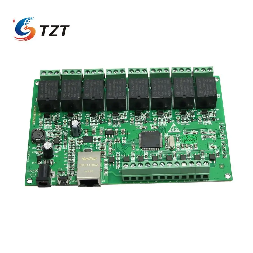 Завеса 8 каналов РЕЛЕ сети IP веб реле двойного Управление Ethernet RJ45 интерфейс