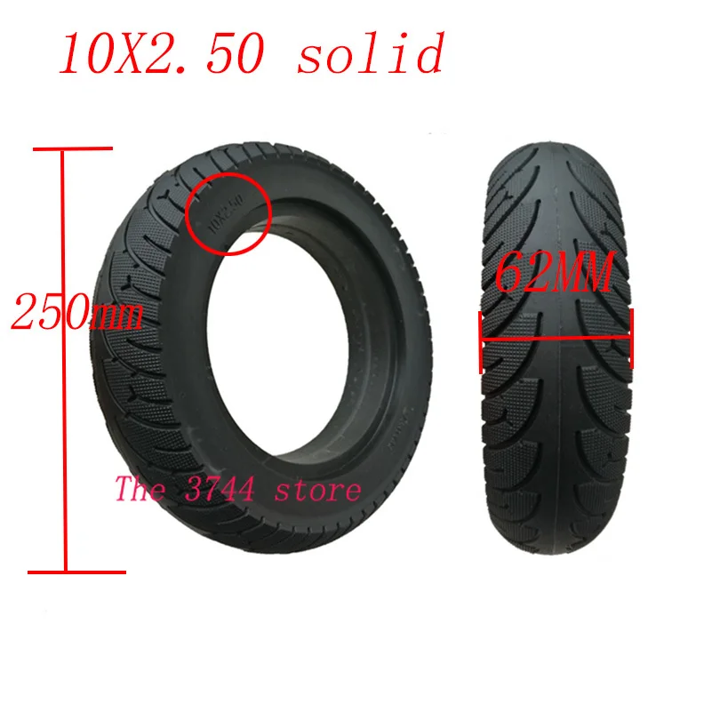 

Шина 10 дюймов для электрического скутера, 10x1/2/2/125/2, Внешняя камера 10x2,125, сплошная шина, утолщенная вакуумная шина