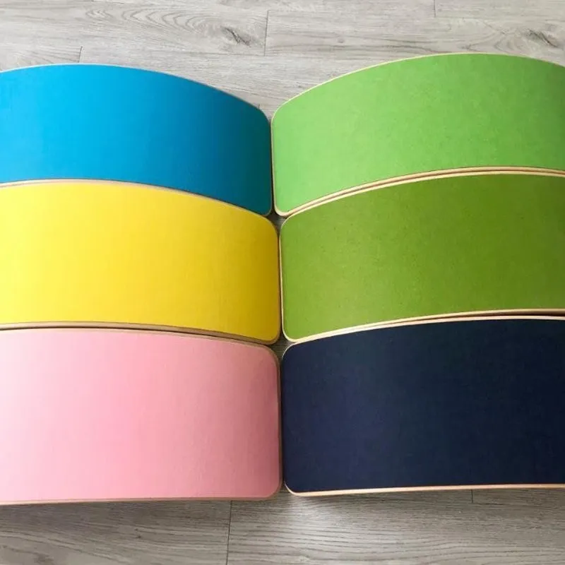 

Kids Balance Toy Wooden Seesaw Indoor Curved Board Baby Double Wooden for Children Outdoor Seesaw Yoga Board Fitness Equipment