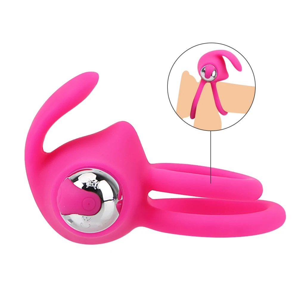  Vibrating Penis Rings Vibrators Clitoris Stimulate Cock Ring Delay Ejaculation Sex Toys for Men Adult Product Masturbator |