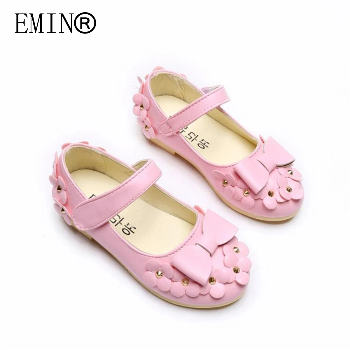 

Girls Princess Leather Shoes 2021 Summer New Korean Version Of Peas Soft Bottom Bow Single Shoes