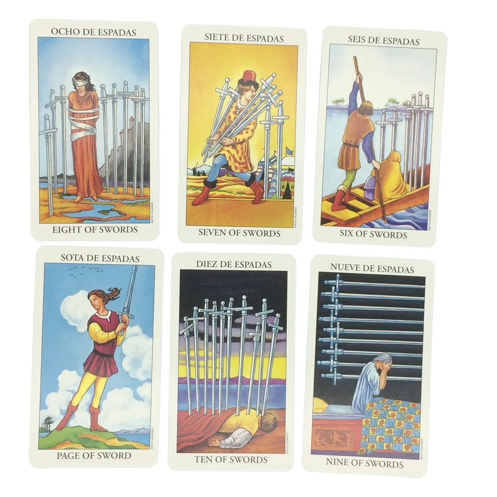 2021 New Tarot Deck Mysterious Divination Spanish Rider Cards Factory Made oracle card Board Game 78Pcs/Set | Спорт и развлечения