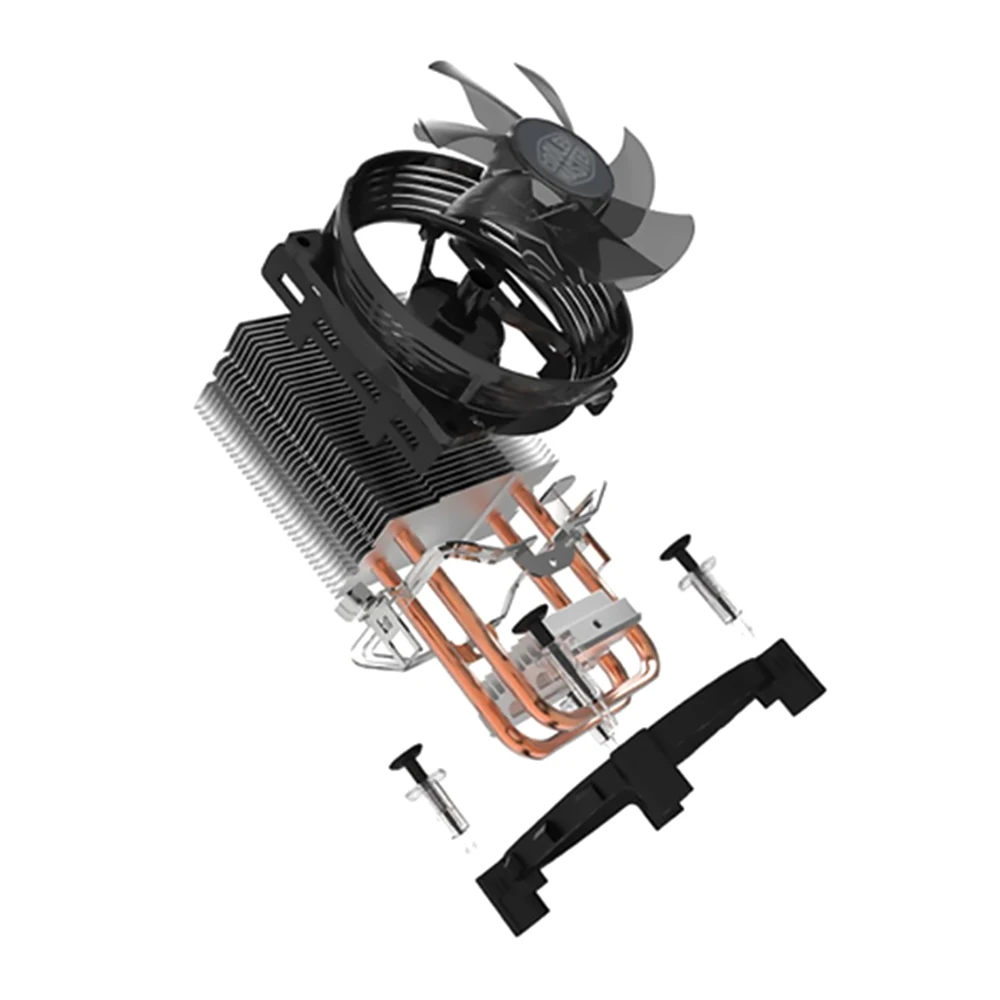 Кулер Master T20 для процессора с 2 медными тепловыми трубками кулер Intel 775 115X AMD AM4 AM3