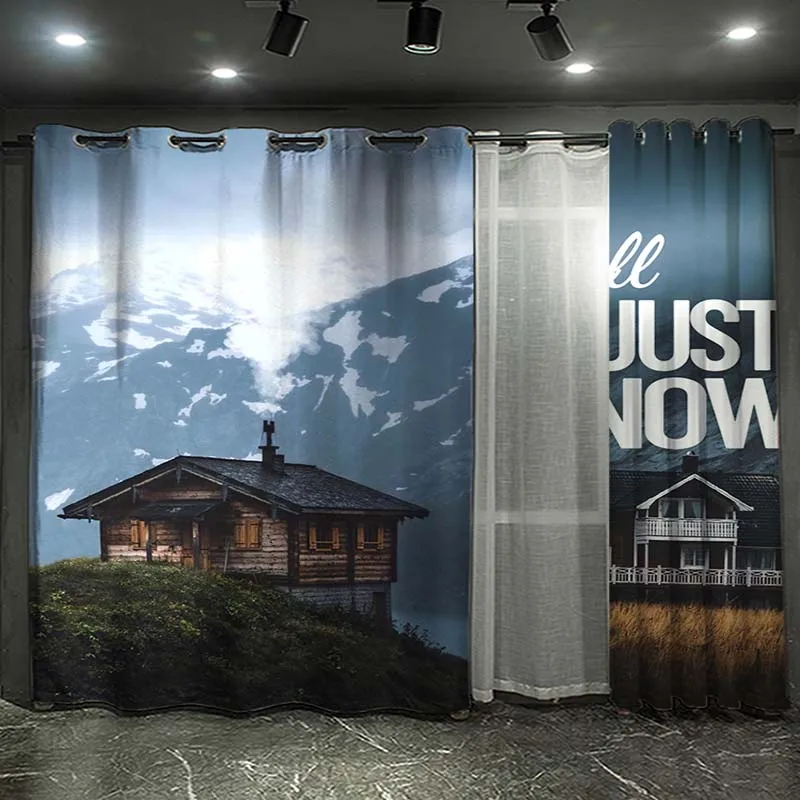 

Farm Life Barn Retro Truck Rustic Curtains For Kids Living Room Kitchen Curtain Home Bedroom Drapes Window Treatment