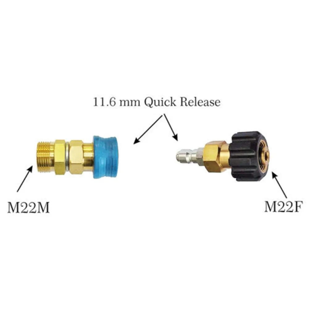 

M22 Pressure Cleaner Adapter Pressure 280bar 4000psi Adapter Connector