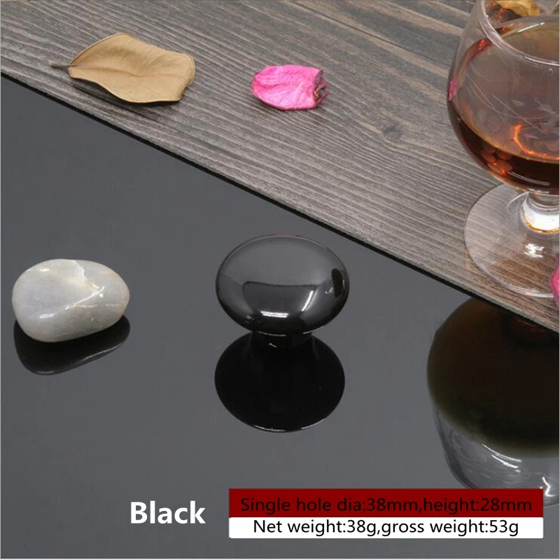 Карамельный цвет круглый керамический одно отверстие ручки двери шкаф ящик