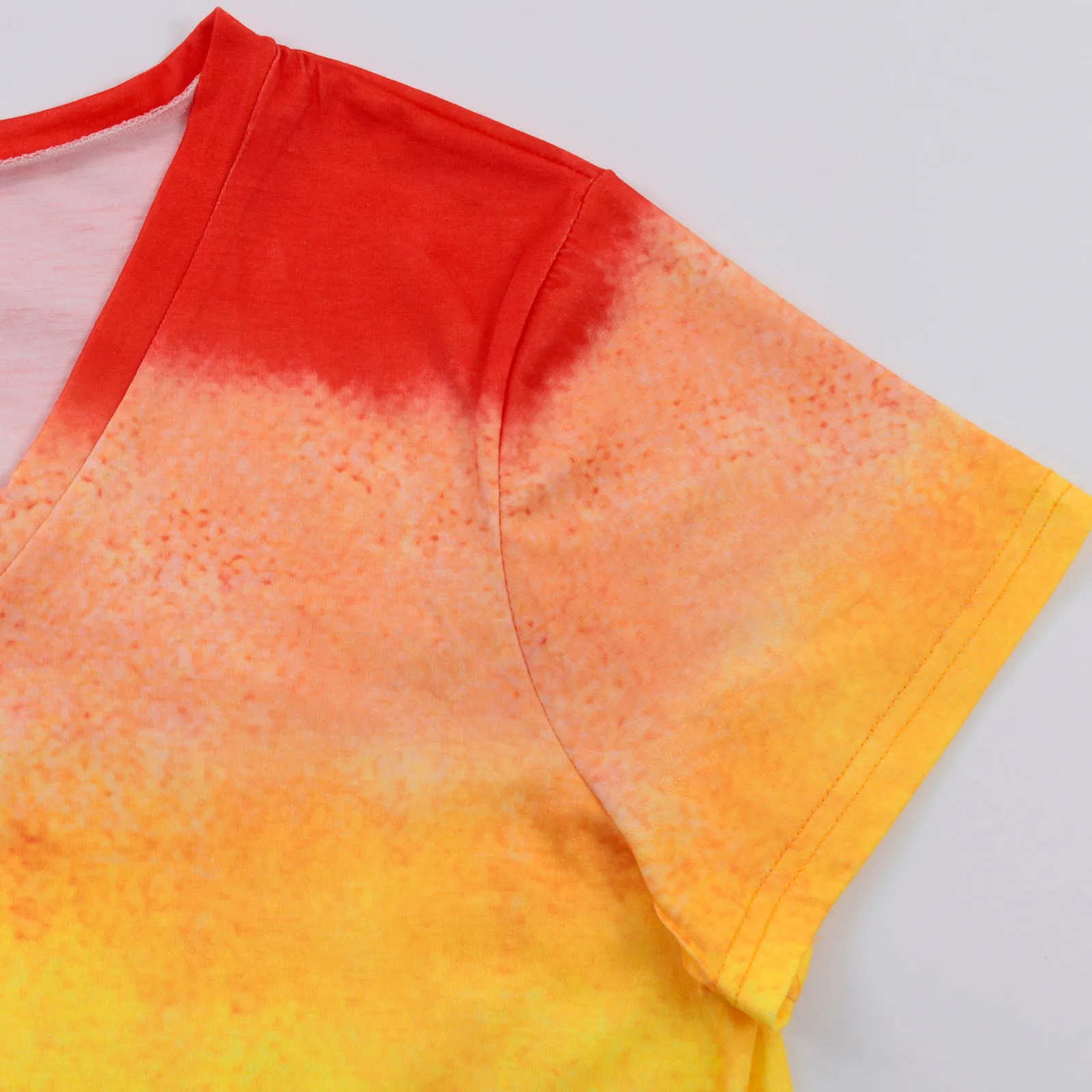 

2021 Women's Vintage Rainbow Printed Summer T-Shirt Casual Loose Short Sleeve Tops Women Clothing Streetwear Plus Size Tee Shirt