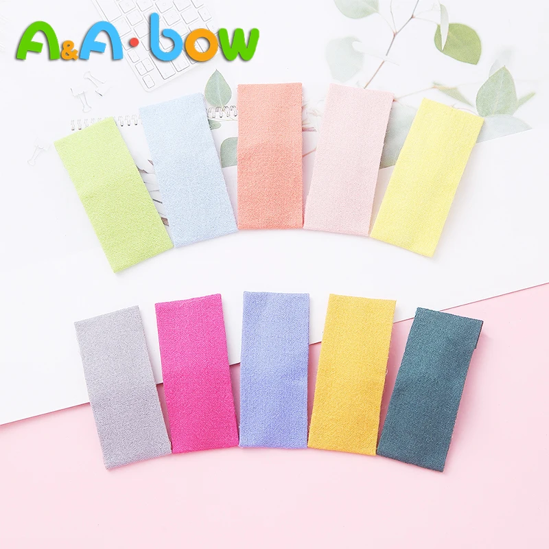 Horquillas de tela para el pelo para ni&ntilde;a, horquillas cuadradas, bonitas, accesorios para el cabello para beb&eacute;, regalo para ni&ntilde;os, BB, Color caramelo, 5 unids/lote-0