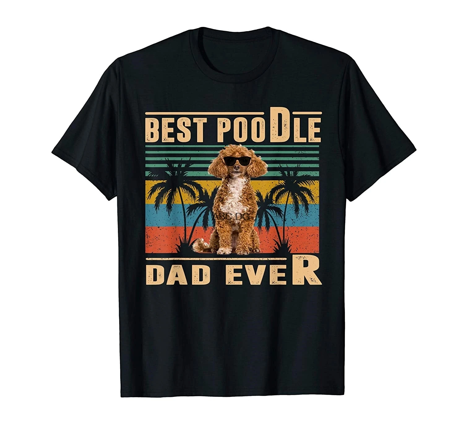 

Camiseta Vintage del mejor perro, pap, caniche, regalo del Da del Padre
