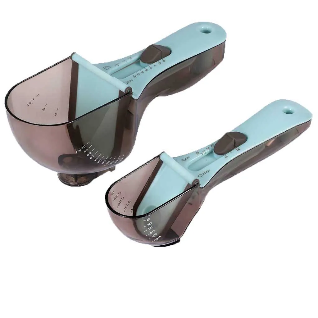 2 _ регулируемые мерные чашки и ложки домашний кухонный инструмент