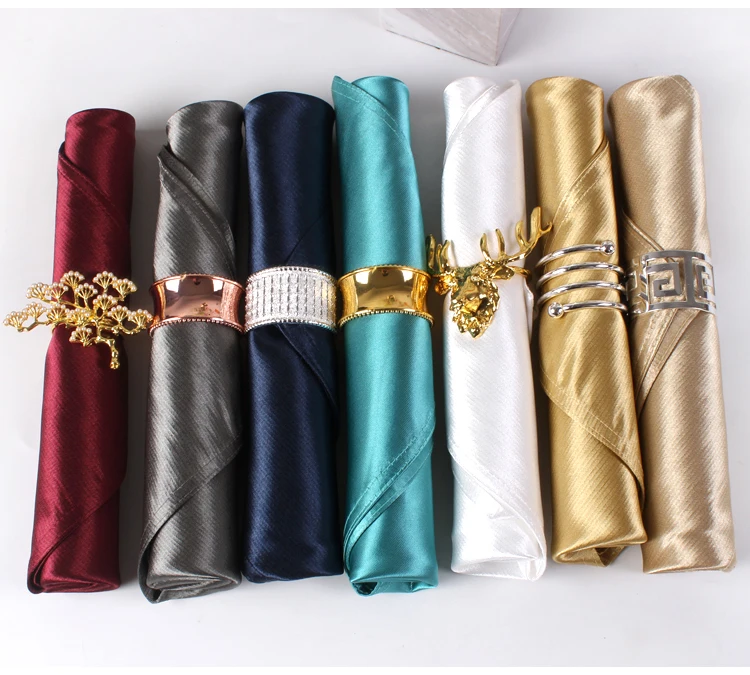 Атласная Салфетка 4 шт. Европейская мода ковбойская скатерть для свадебного