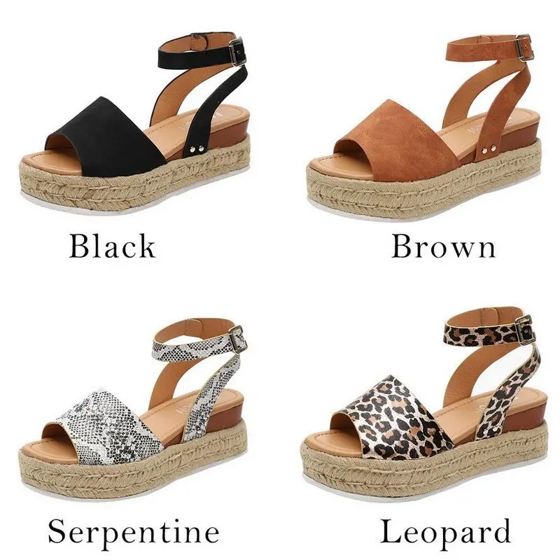 Женские Сандалии босоножки на танкетке для женщин сандалии высоком каблуке