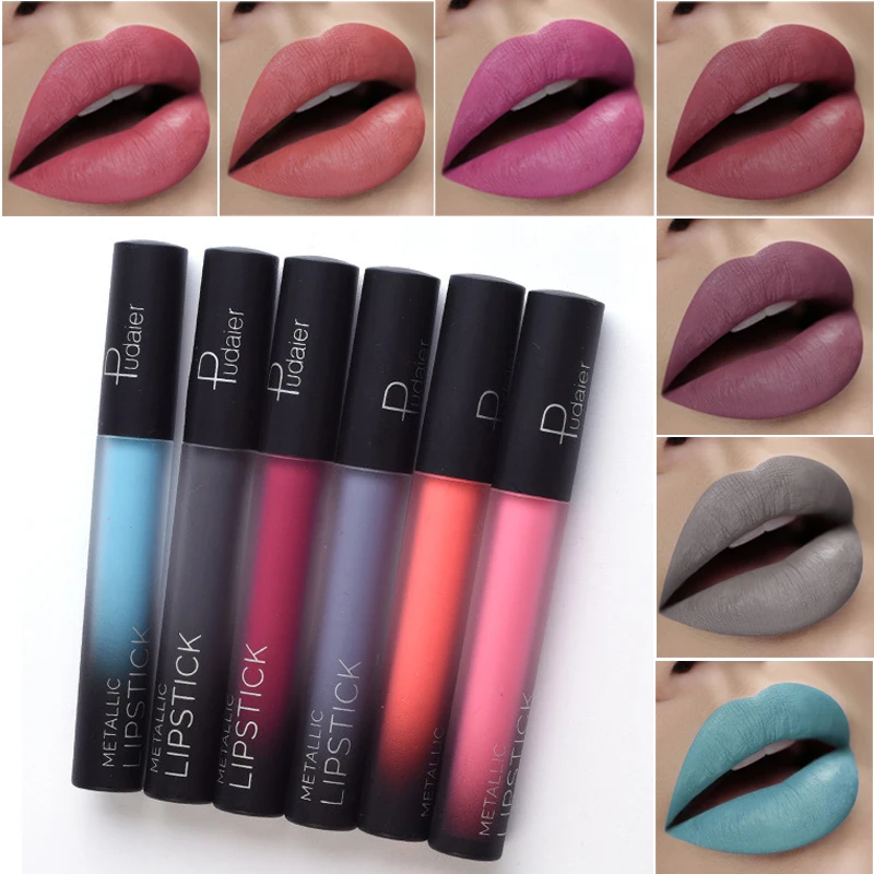 Профессиональный Макияж Бархат Обнаженная губа блеск Водонепроницаемый Жидкий