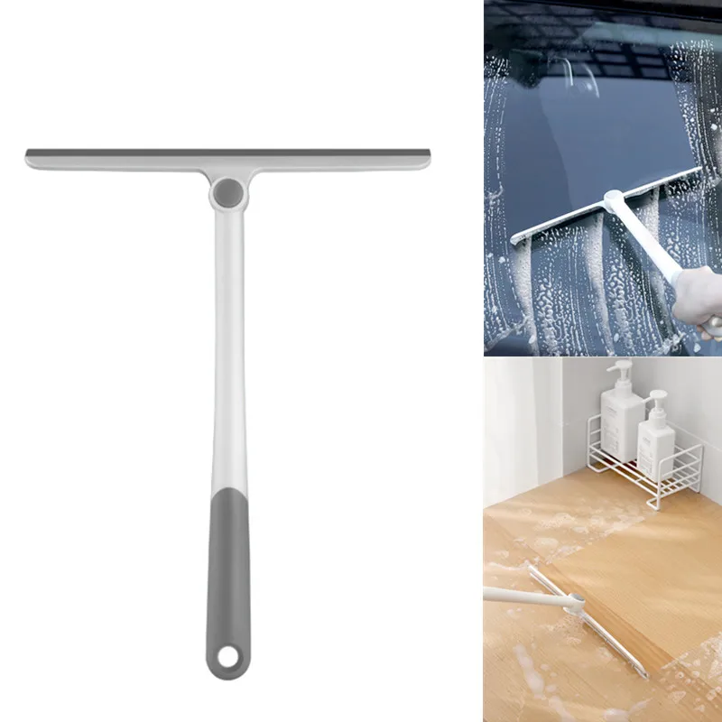 

2021 Window Cleaning Brush Silicone Scraper Scraper Hot Scraper Wiper Floor Cleaning Kitchen Bathroom Accessories Household