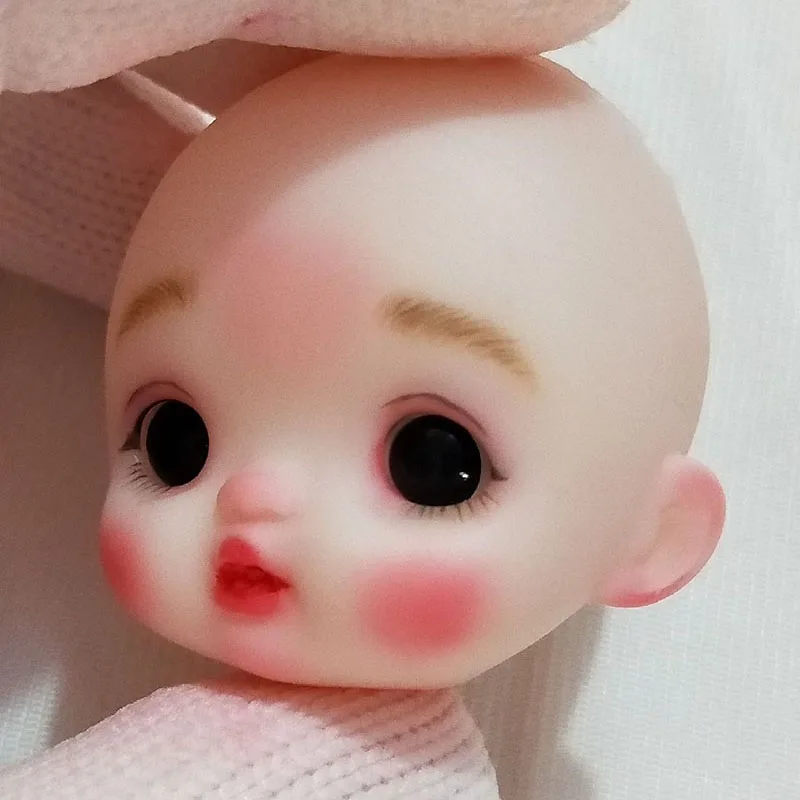 Шарнирная кукла с головой сделай сам лысой детская игрушка для игры лицом улыбки