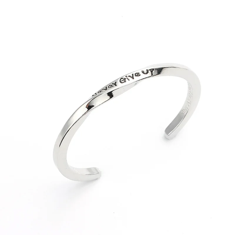 Женский браслет из нержавеющей стали CHICVIE с кристаллами со спиральными буквами