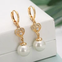 hot selling 2021 silver fashion style zircon earrings sweet temperament for women exquisite jewelry party accessories wholesale