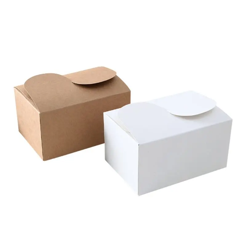 

30pcs/set Natural Kraft Paper Cake Box Party Gift Packing Box Birthday Gift Bag T3LE