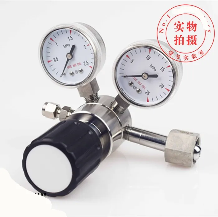 

316L Stainless Steel Pressure Relief Valve Primary Reducer Nitrogen Argon Air Helium Hydrogen Oxygen