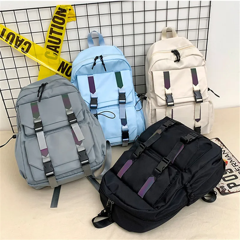 

Fashion Backpack Oxford Cloth Unisex Large Capacity Backpack Shopping Travel Boy gir Student Backbag Personality Versatile Black