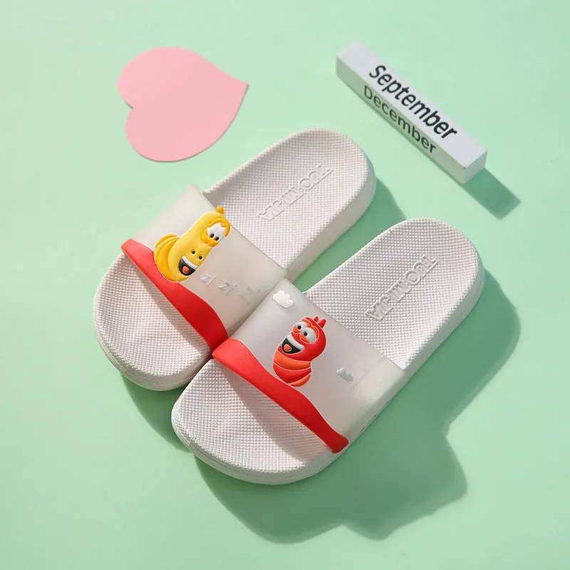 Летняя детская обувь детские тапочки Нескользящие Симпатичные Мультяшные