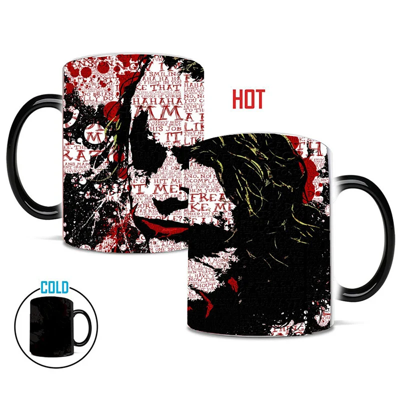 Новинка 2019 1 шт. Волшебная кофейная кружка Джокер 350 мл кружки Меняющие цвет чашка