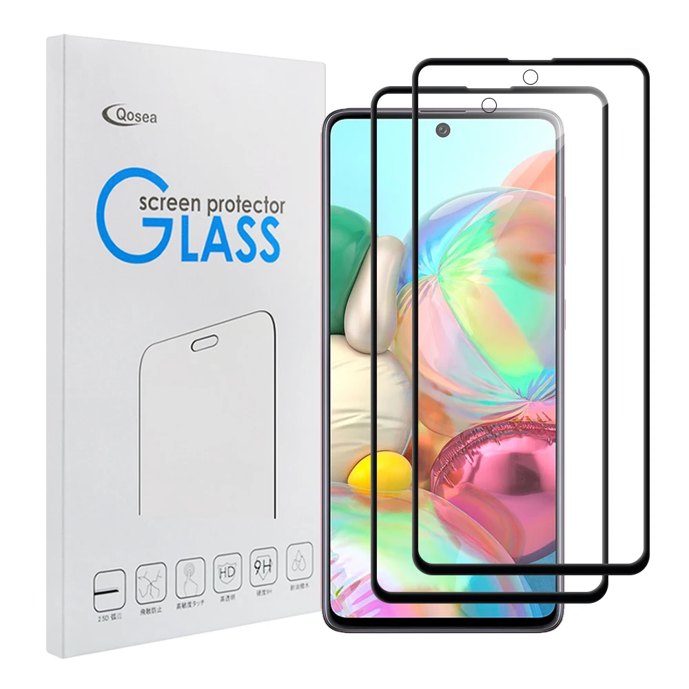2 шт./упаковка защитное стекло на весь экран для Samsung Galaxy A51 A50|Защитные стёкла и