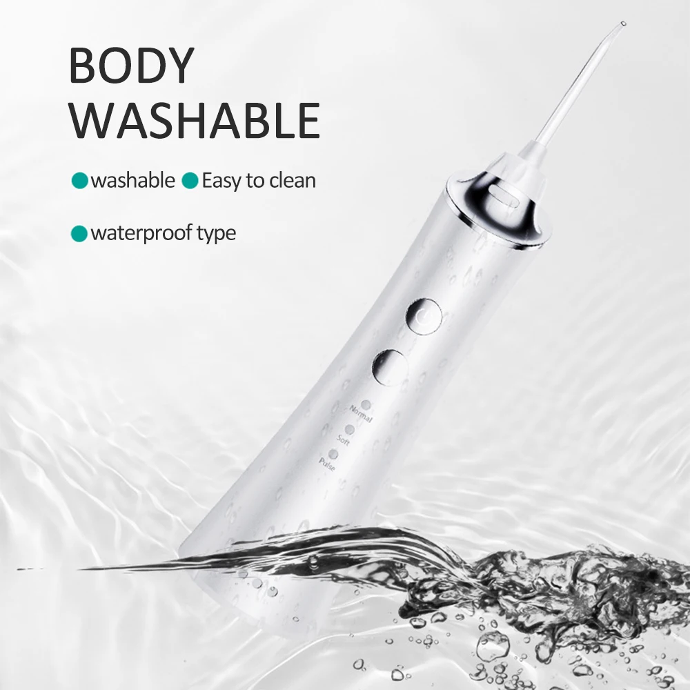 

3 Colors Dental Oral Irrigator USB Portable Water Flosser For Teeth Irrigators Water Teeth Mouth Clean Oral Jet Nasal Cleaner
