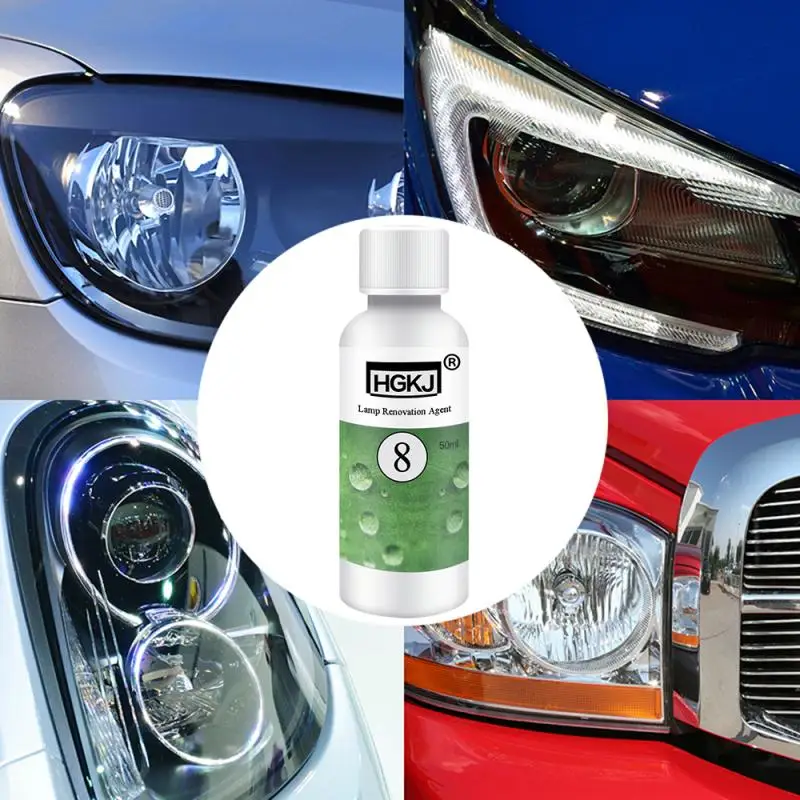 

Car Headlight Repair Agent Headlight Restoration Oxidation Liquid Kit 50ML Headlight Polishing Anti-scratch Maintenance