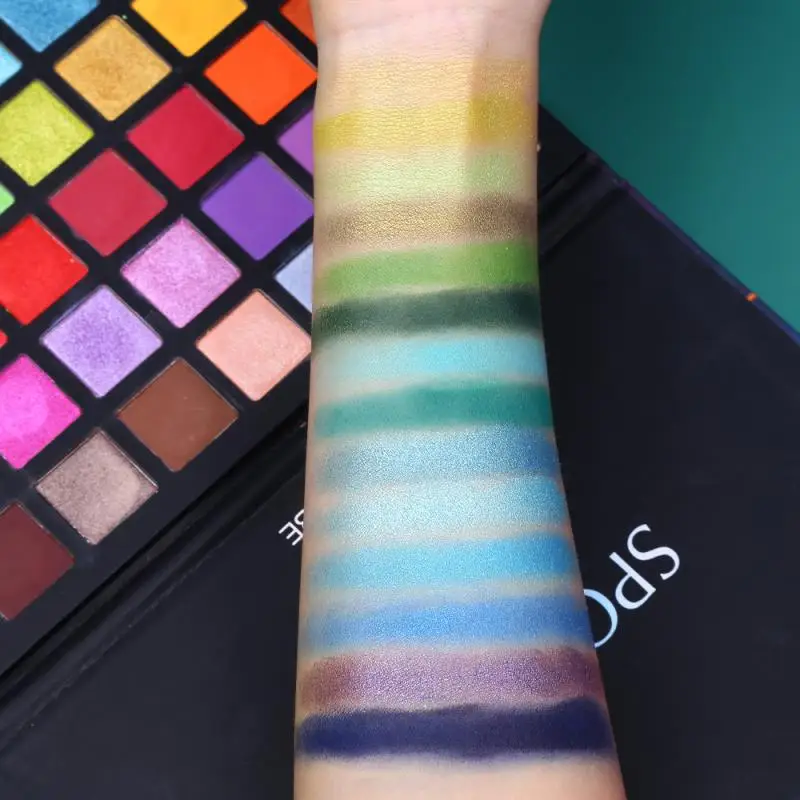 40 цветов Палитра теней для век алмазные перламутровые цветные яркие матовые тени