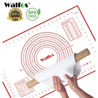 walfos ex large non stick silicone pad for oven baking pastry mat scale rolling dough mat fondant cake confectionery tools