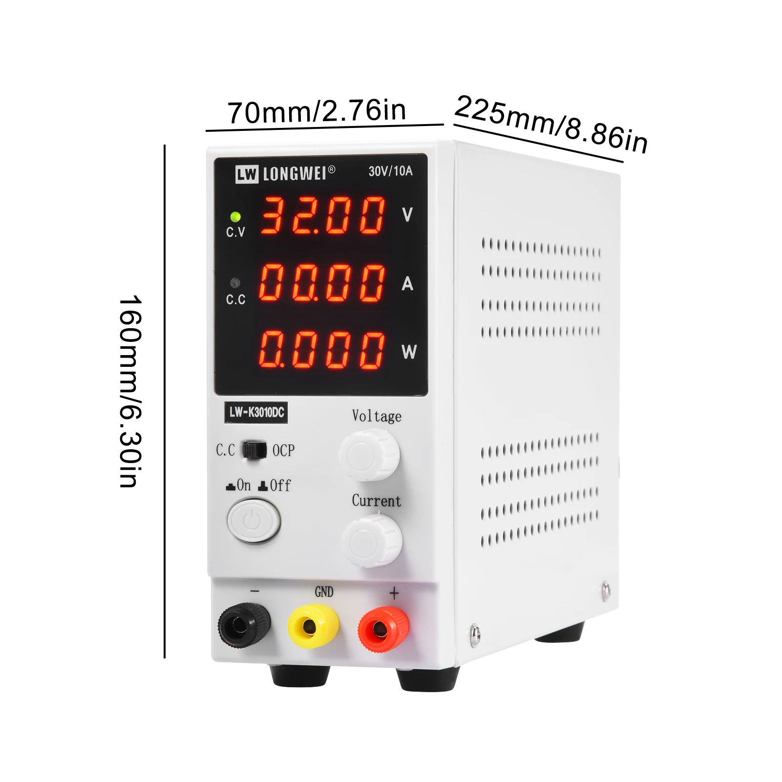 

DC Regulated Power Supply High-precision Power Source LED 4-digit Digital Display Safe and Reliable Automatic Conversion Silent