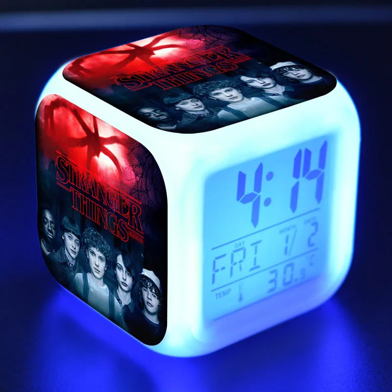 ТВ-фигурка из сериала очень странные дела светодиодный Будильник цветной