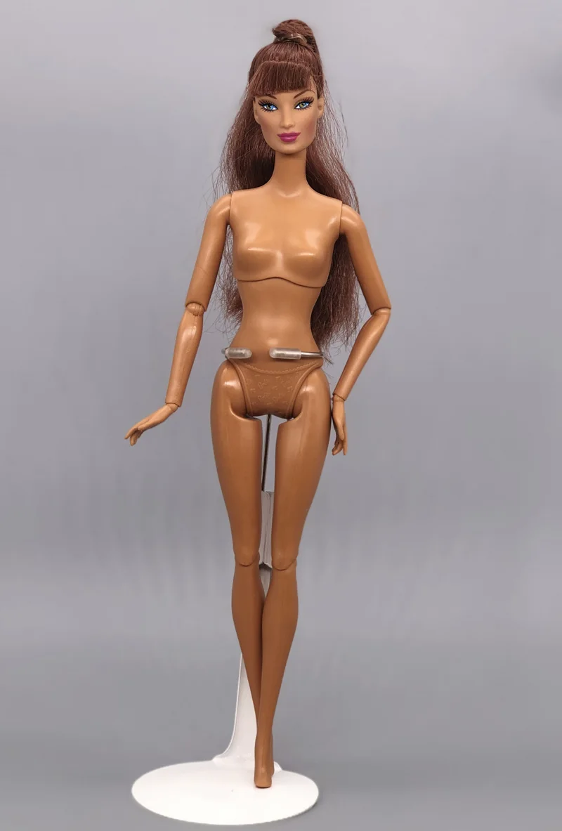 original nude doll Голова+ тело/Оригинальная кукла Обнаженная/нормальная кожа и Коричневая кожа африканские куклы/DIY для 1/6 куклы/игрушки для детей/Детские куклы - Цвет: original nude doll