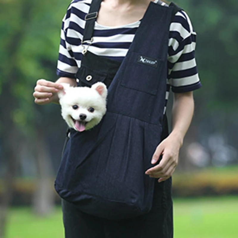 

Pet Shoulder Bag Picnic Travel Backpack Pet Chest Bag Portable Oxford Single Comfort Sling Handbag Tote Pouch