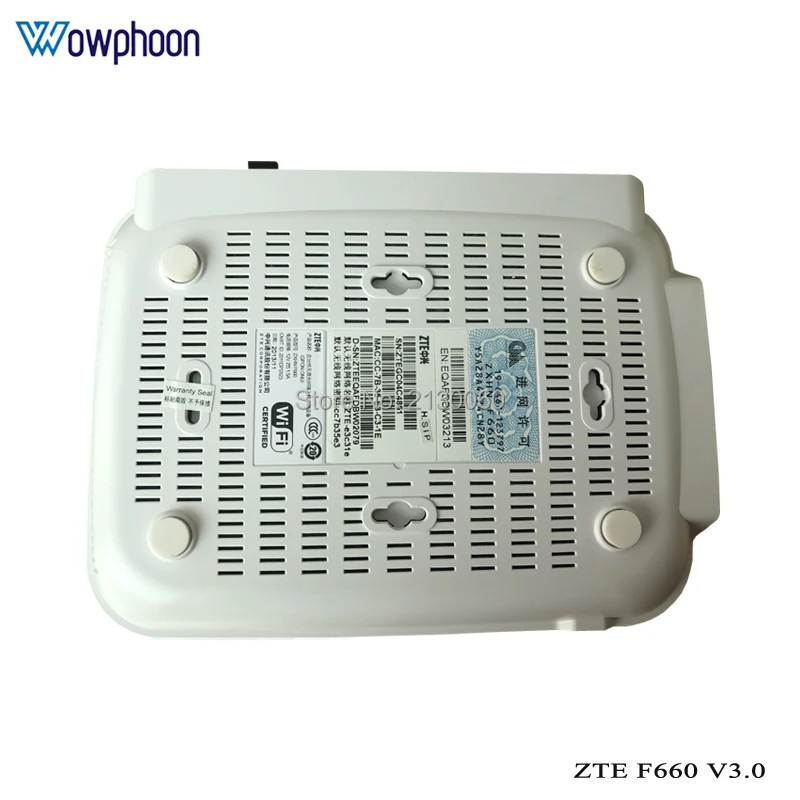 Оригинальный zte GPON ONU ONT F660 3 0 Версия 1GE + 3FE 2POTS wifi 1USB английская прошивка оптический