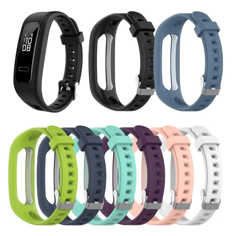 

Smart Watch Band Wrist Band Strap Watchband TPU Adjustable Bracelet Sports Replacement for Huawei Band 3E/ Honor Band 4 Running