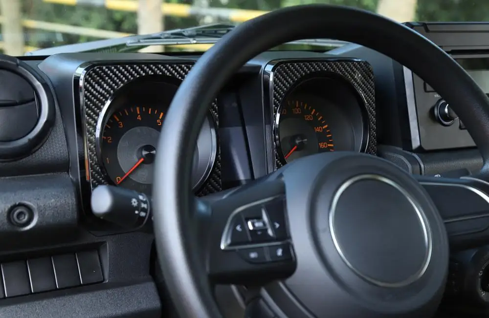 Dashboard Panel Decoration Cover Trim Sticker Decal for Suzuki Jimny 2019 2020 2021 JB74 Car Interior Accessory ABS Carbon Fiber |