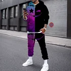 Новинка 2022, свитер XOXO element, тренировочный костюм, мужской повседневный костюм из двух предметов с 3D-принтом, весна и осень, мужская модель большого размера