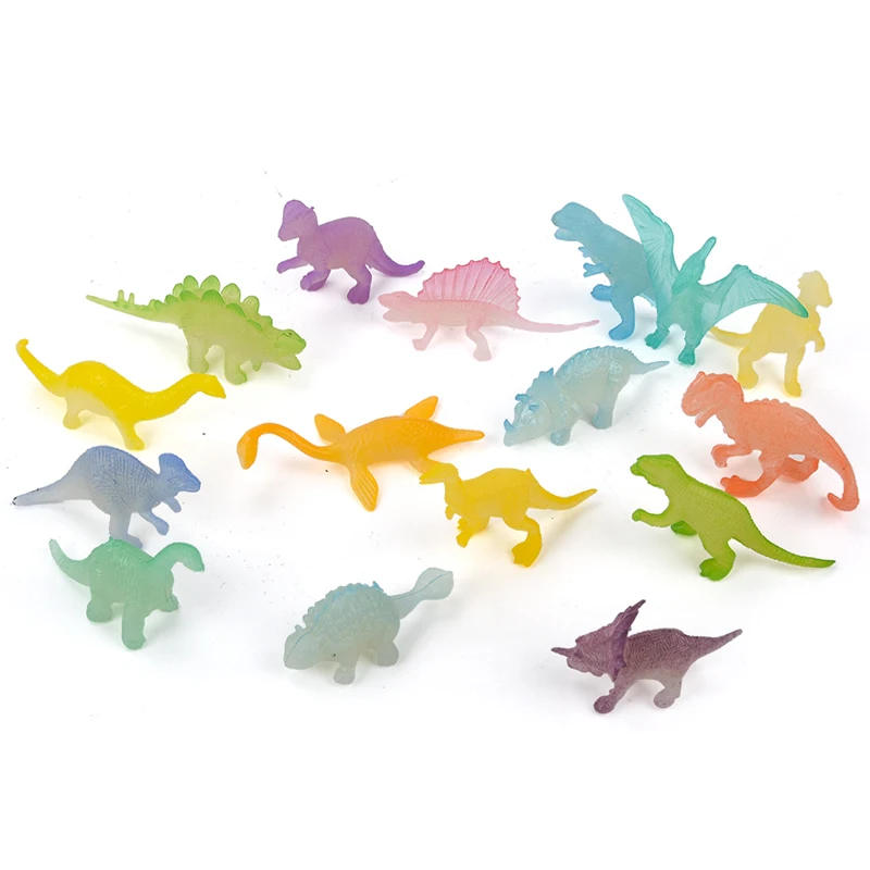 Светящийся мини Динозавр мир Юрского периода модель игрушка пластиковое