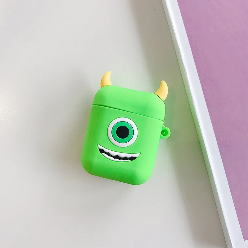 style 4 Силиконовый чехол для наушников для Apple Airpods 1 2, милый 3D мультяшный чехол для зарядки, чехол для наушников s для Airpods 2, полный защитный чехол - Цвет: style 4