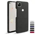 Чехол для Google pixel 4a 5G, тонкий тканевый Жесткий Чехол для pixel 4a 5, тканевая текстура, противоскользящий чехол для pixel 5XL