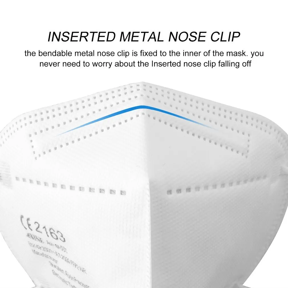 FFP2 защитная маска для лица Антибактериальная наружная противотуманная Дымчатая