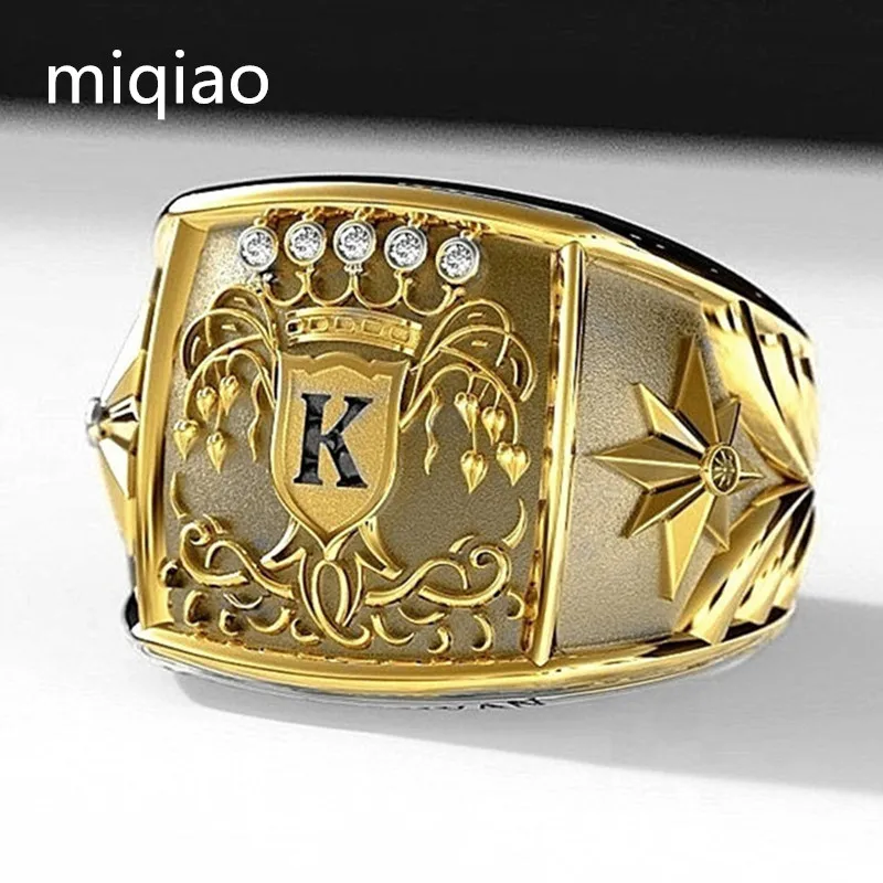 

Ring new gold band Zirconia punk fashion k-ring creative fashion ring for men mens ring
